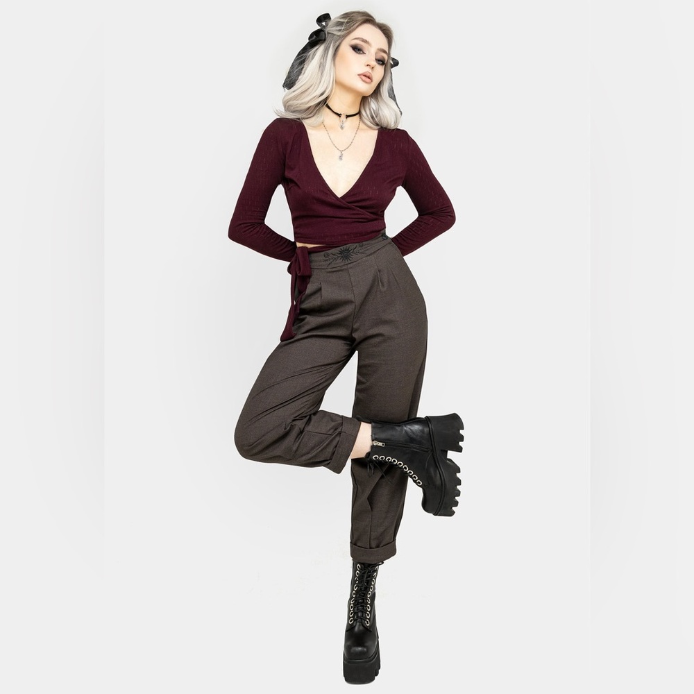 Disturbia Mystic Embroidered Balloon Trousers US 4 / UK 8 - Picture 8 of 9